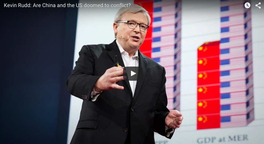Kevin Rude The Honorable Kevin Rudd: TED Talk-Are China and the US doomed to ...